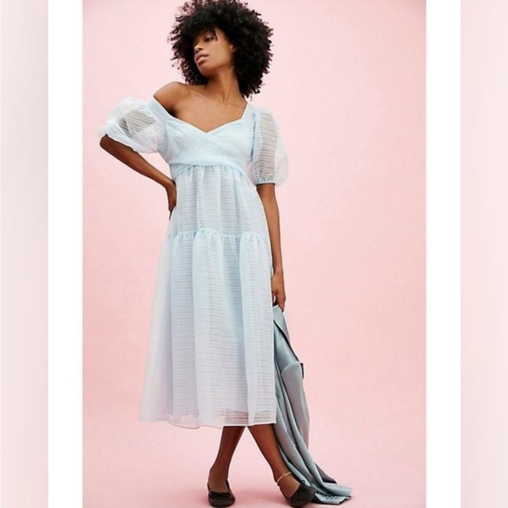 Free People Hailey Semi Sheer 
midi Dress